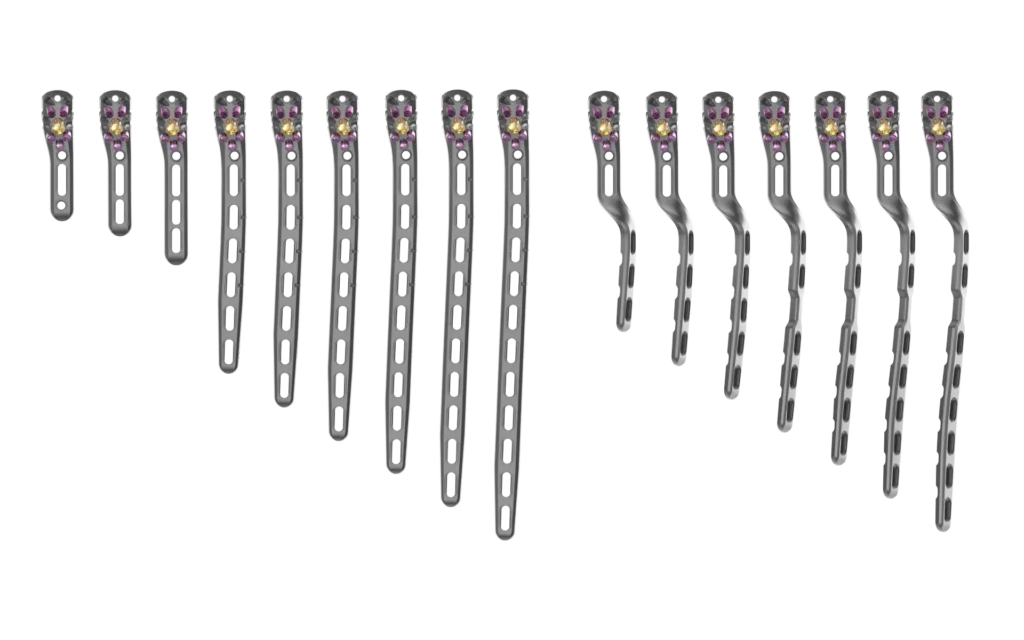 Proximal humeral plates, available in left and right