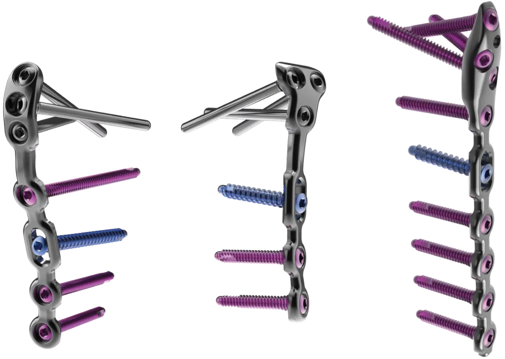 Low profile, indication-specific options designed for optimal subchondral support